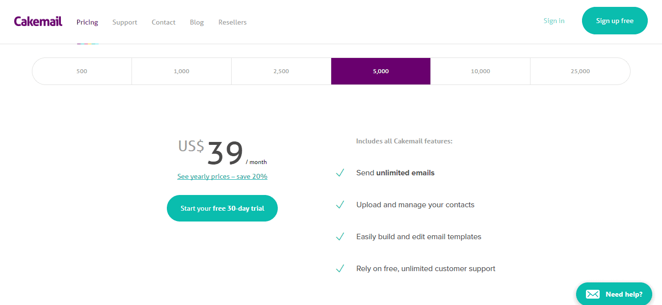 Pricing Email marketing tools for small business Cakemail Pricing Email marketing tools for small business Cakemail