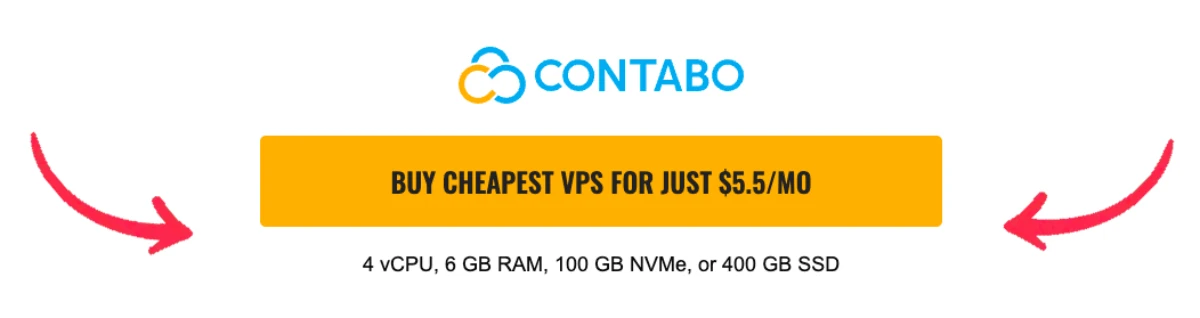 Contabo VPS Buy button