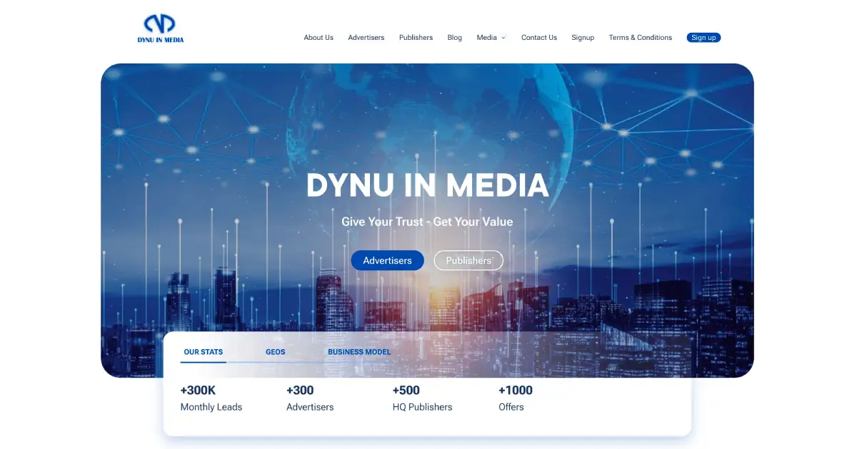 Dynu In Media Rezensions-Homepage