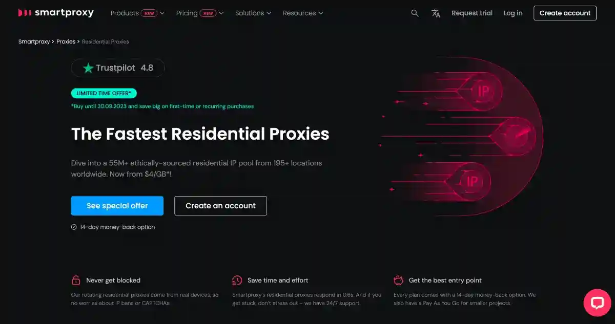 Smartproxy shared proxies — residential proxy pool for small businesses, startups, and individual developers