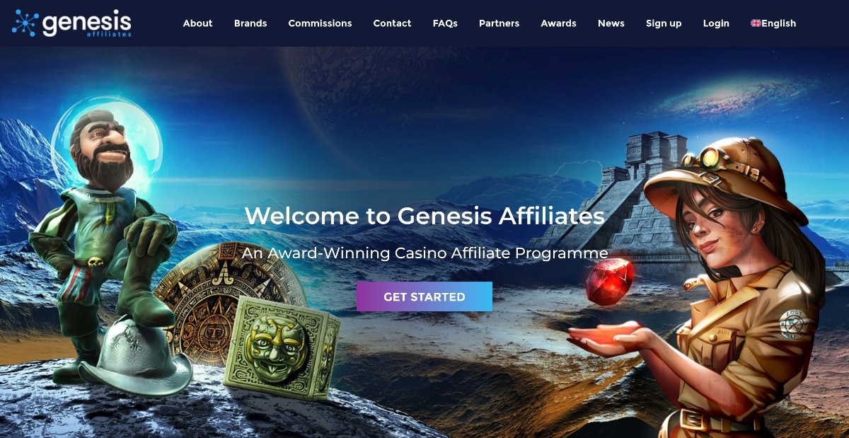 Genesis Affiliates page