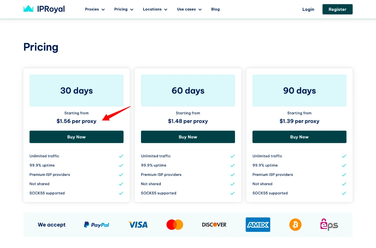 Private proxy pricing comparison — dedicated datacenter and ISP proxy plans from top providers