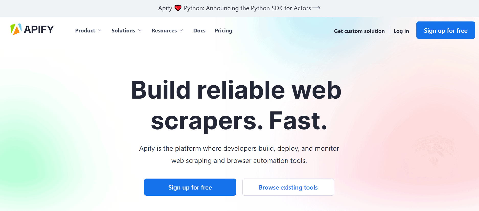 apify reliable web scrapers