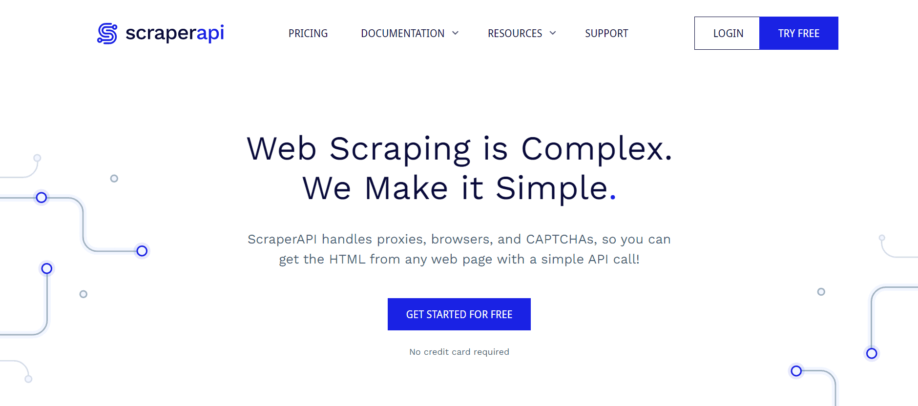 scraperapi homepage