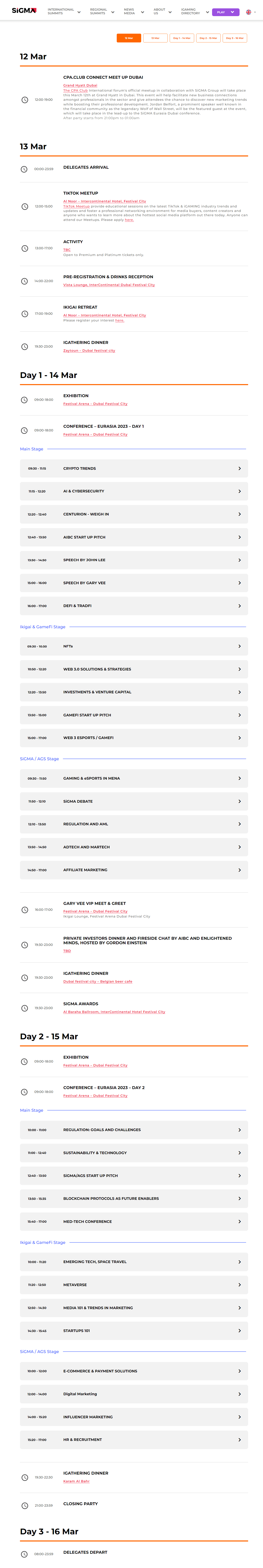 sigma eurasia agenda