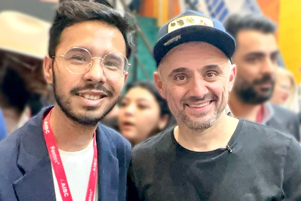 Vashishtha Kapoor with Gary Vee