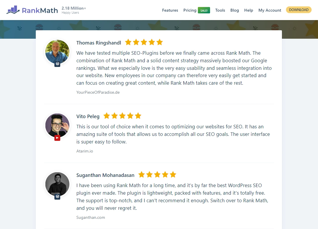 Rank Math Reviews by Experts
