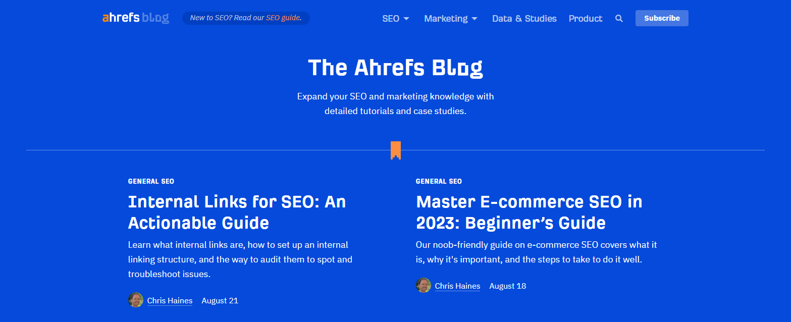 ahrefs blogs