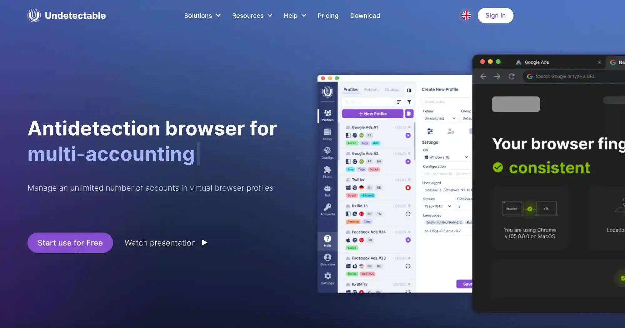 Undetectable.io anti-detect browser for multi-accounting — ideal user profiles and use cases