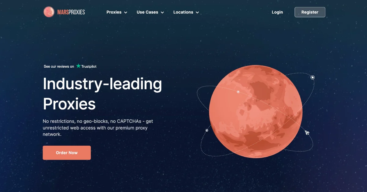 MarsProxies Trustpilot reviews and legitimacy indicators — 4.7/5 from verified users