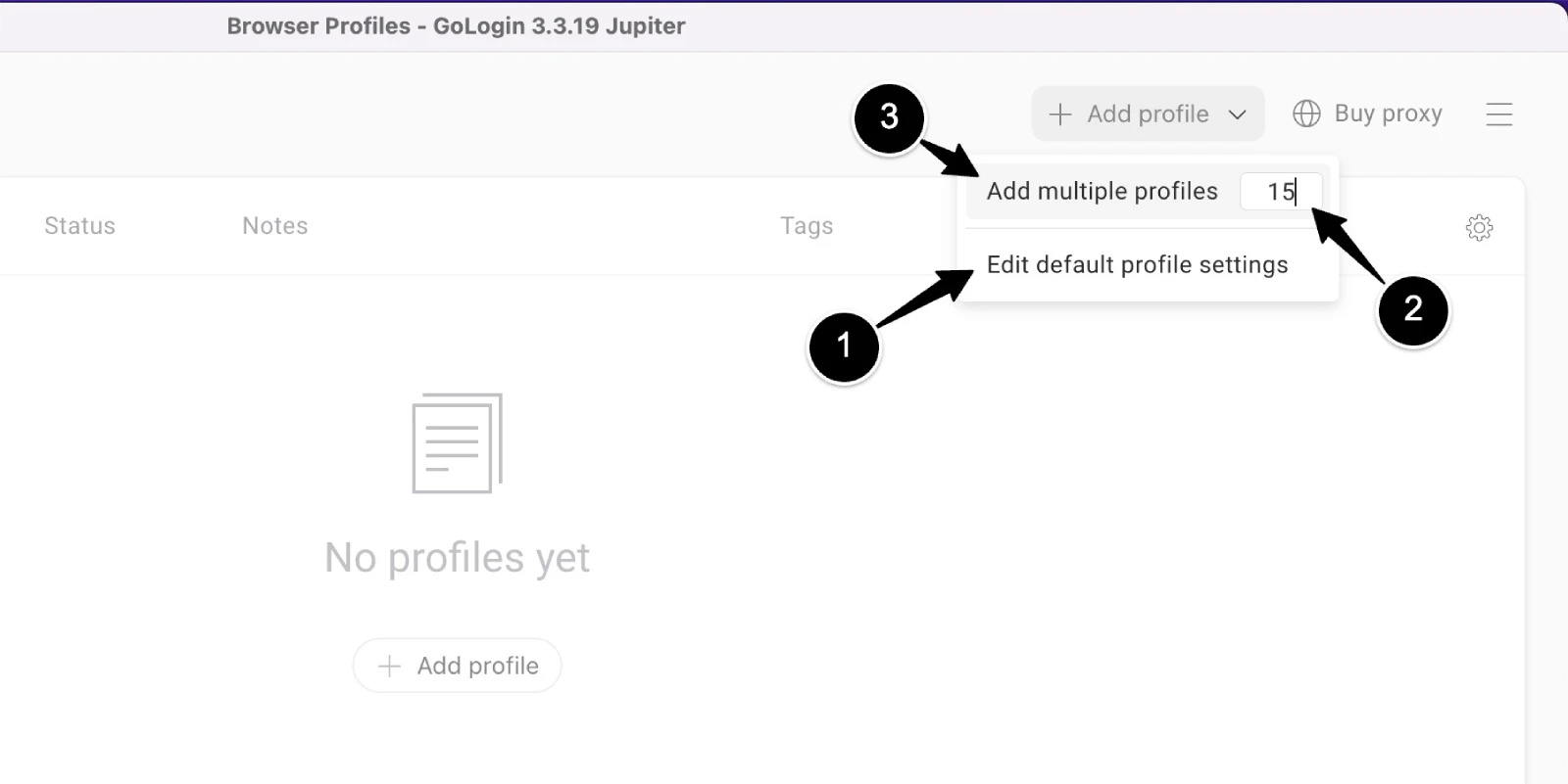 GoLogin instant profile creation — best antidetect browser for multi-account management
