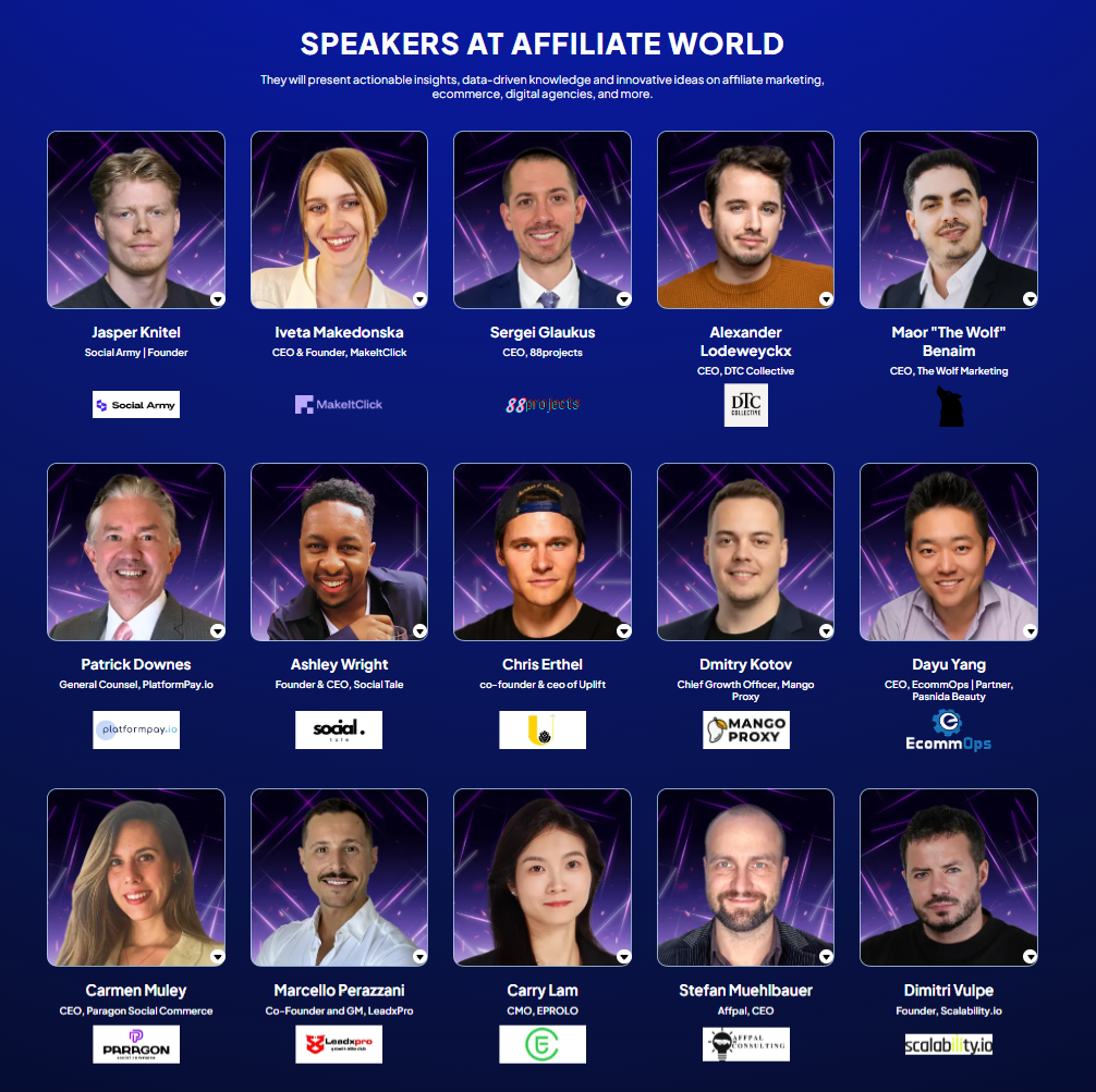 Affiliate World Aisa Speakers