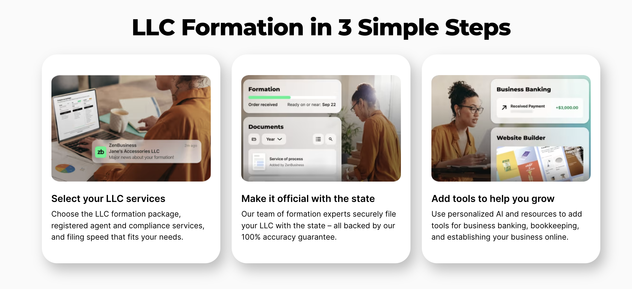 ZenBusiness LLC Formation Process
