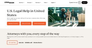 legalzoom homepage screenshot