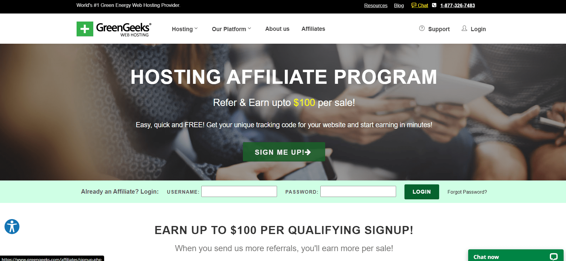 Greengeeks affiliate program