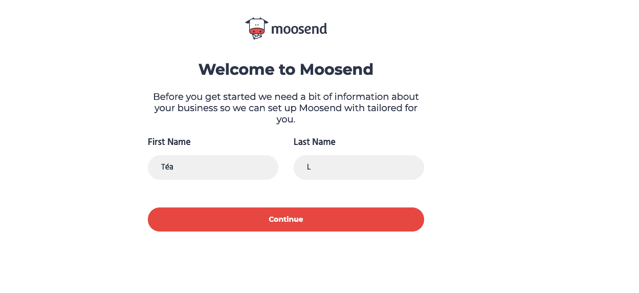 moosend review- signin