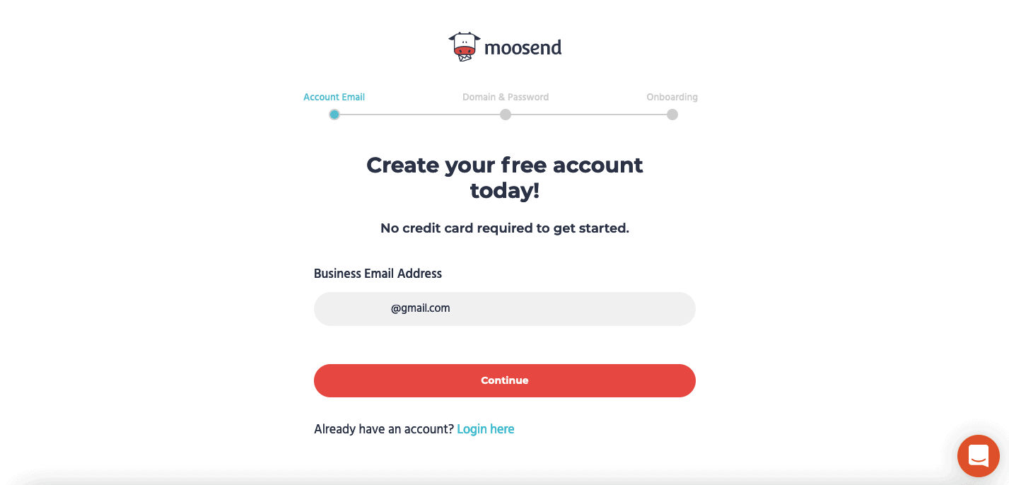 create free account today