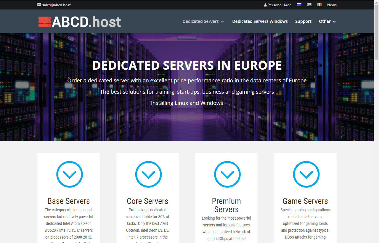 abcdhost dedicated
