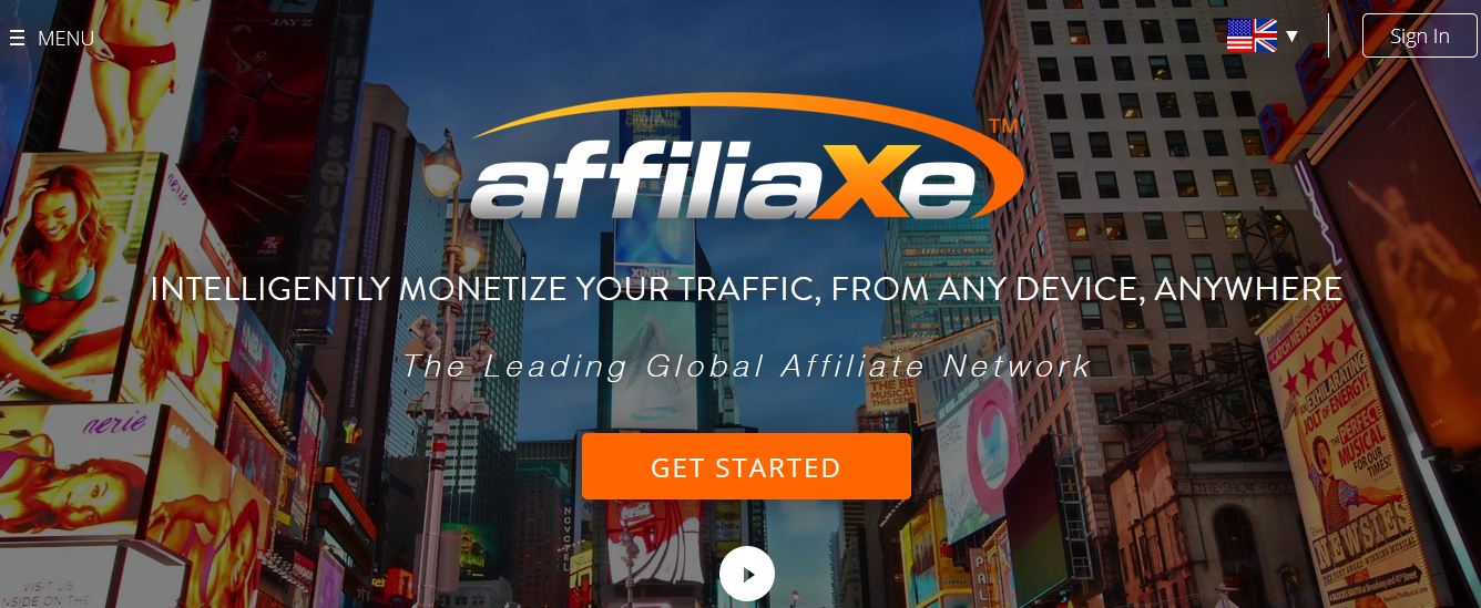 affiliaxe homepage
