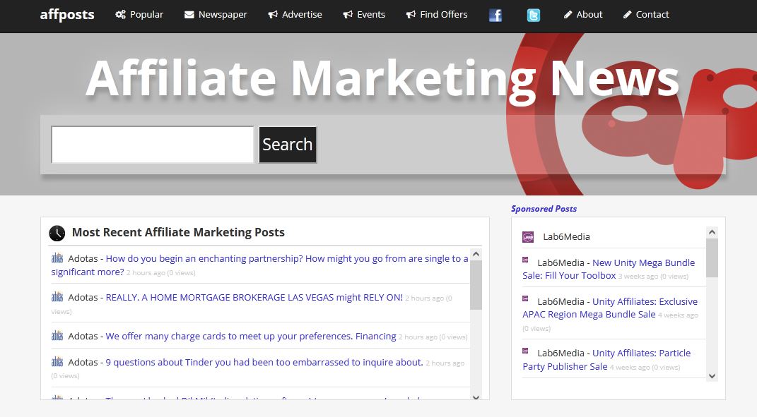 Profissionais de marketing afiliados e blogs afiliados - declarações