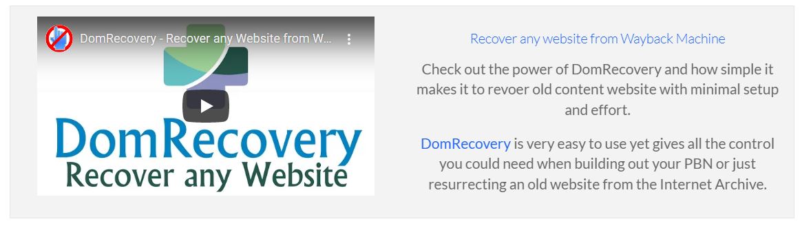 dom recovery