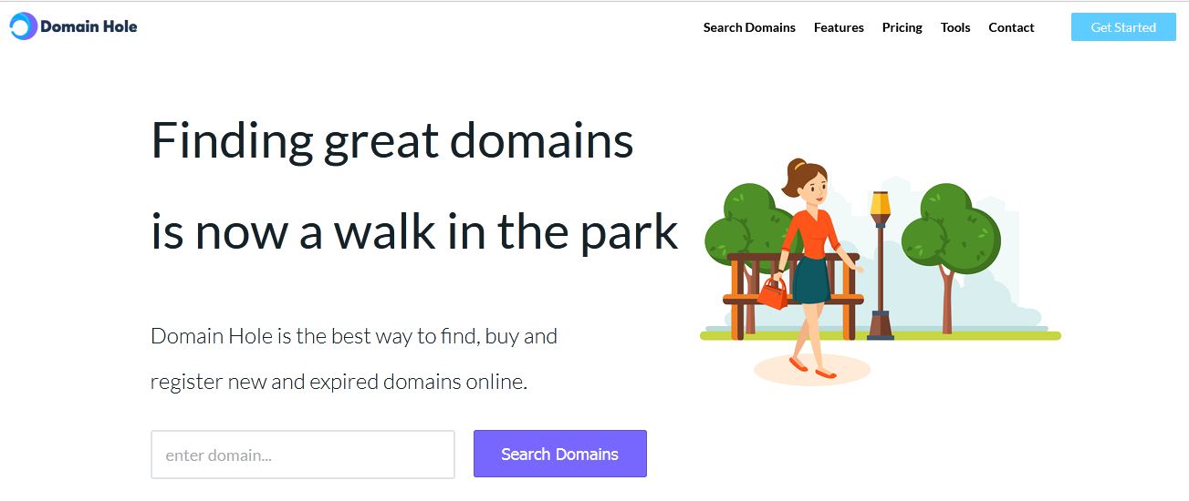 domain hole great parked domains
