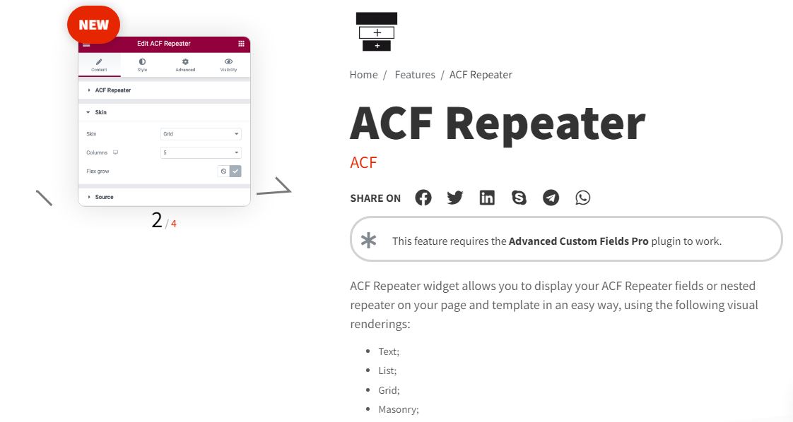 dynamic acf repeater