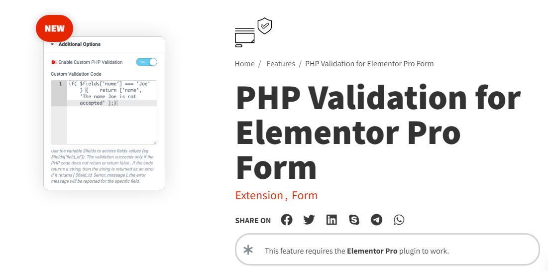 dynamic phpvalidation