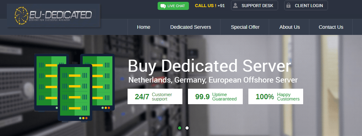 eu dedicated homepage