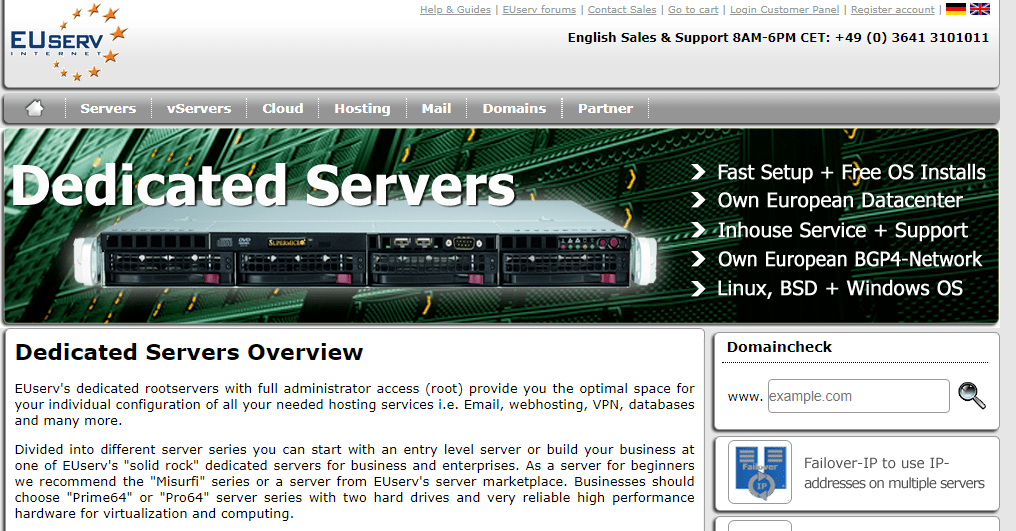 euserv dedicated server euserv dedicated server