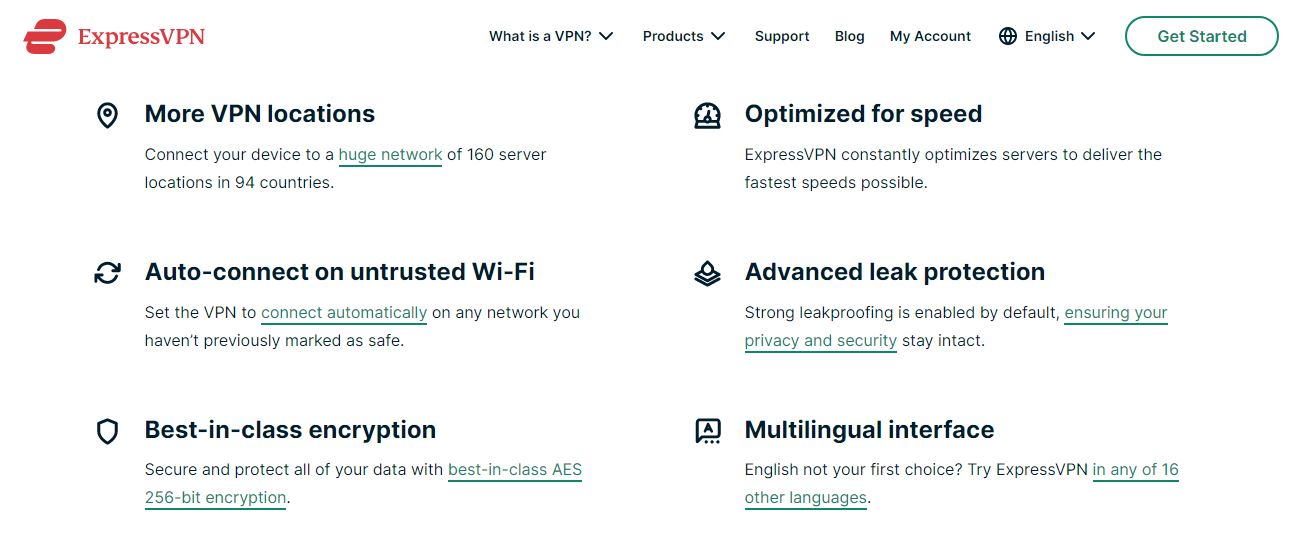 express vpn features