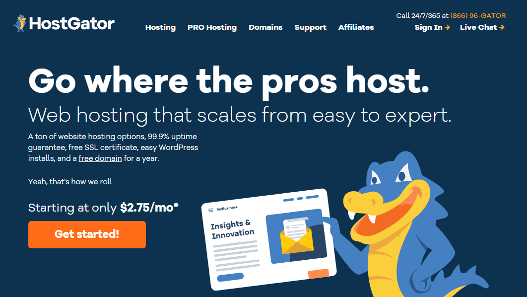 hostgator top shared hosting