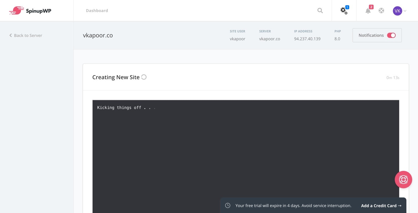 installing wordpress spinupwp