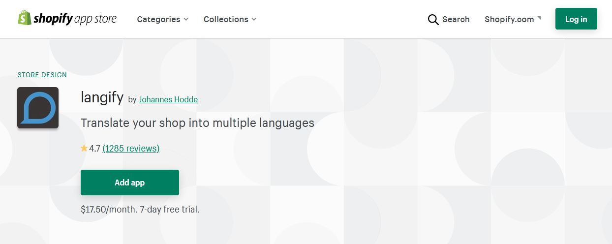 langify- shopify multilingual app store