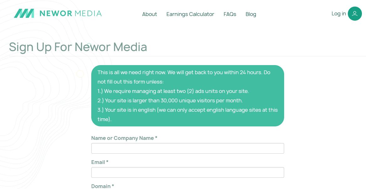 newor media review signup