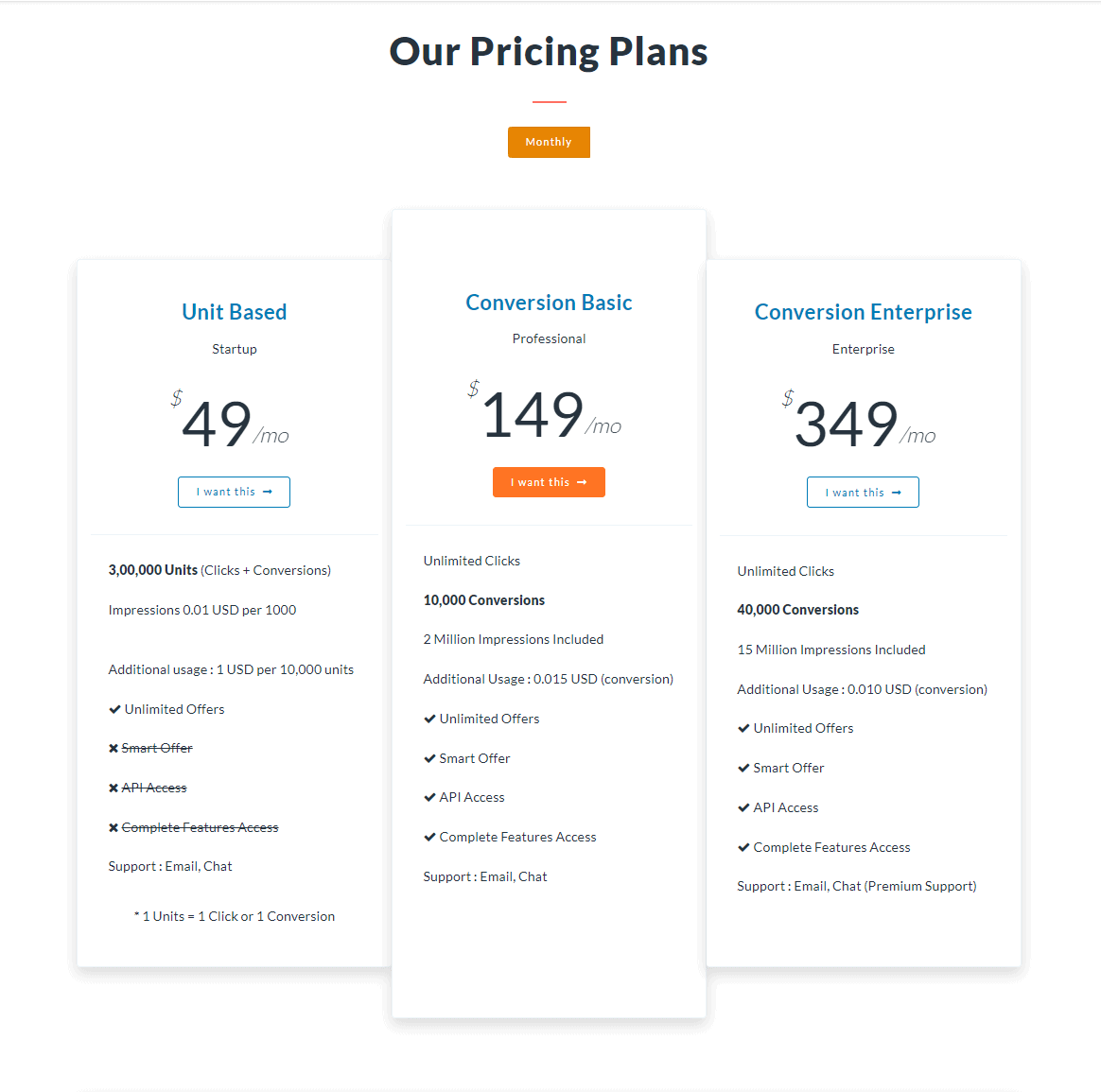 offer18 pricing