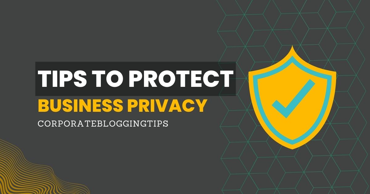 proteger a privacidade do negócio