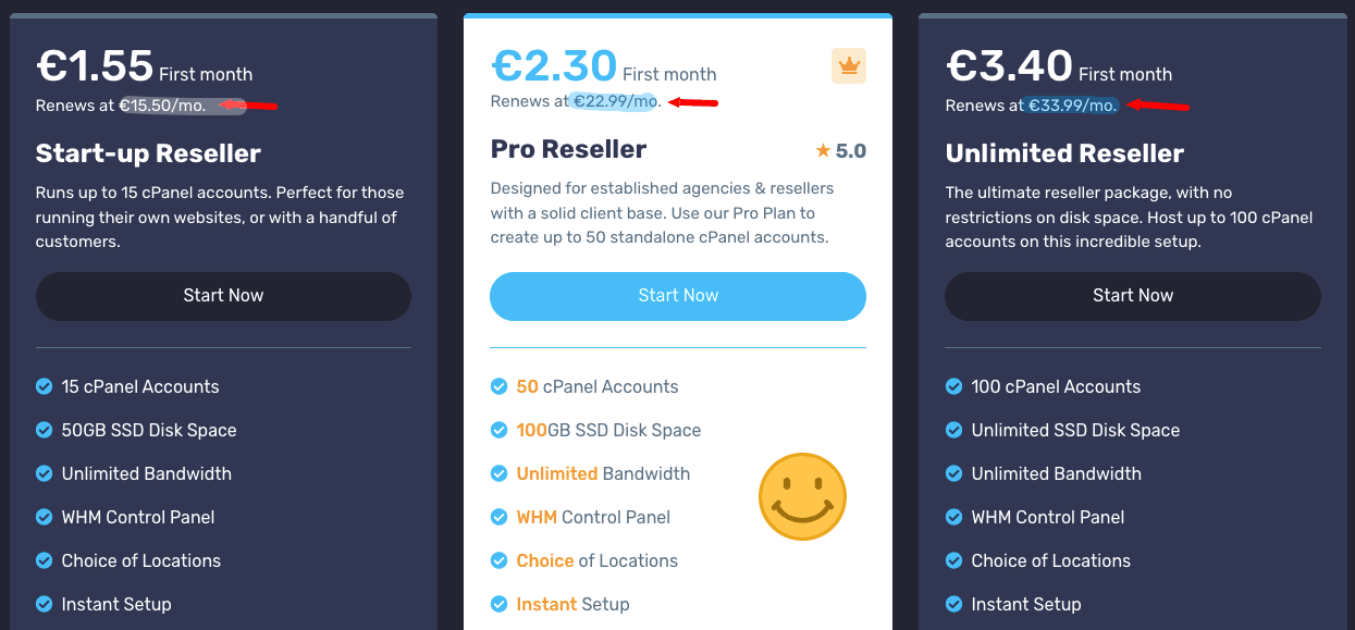 reseller hosting plans at verpex