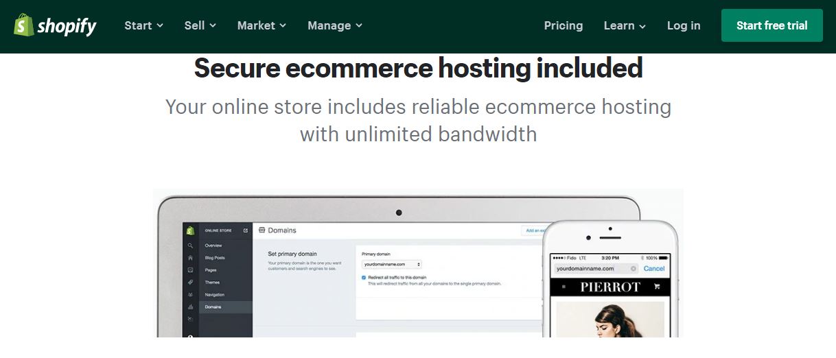 shopify ecommerce hosting