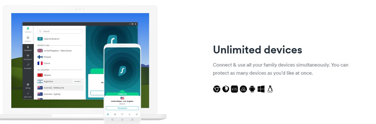unlimited devices surfshark
