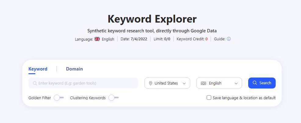 writerzen begin keyword explorer